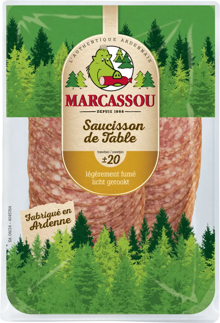 Marcassou Saucisson de Table 20 tranches 100g