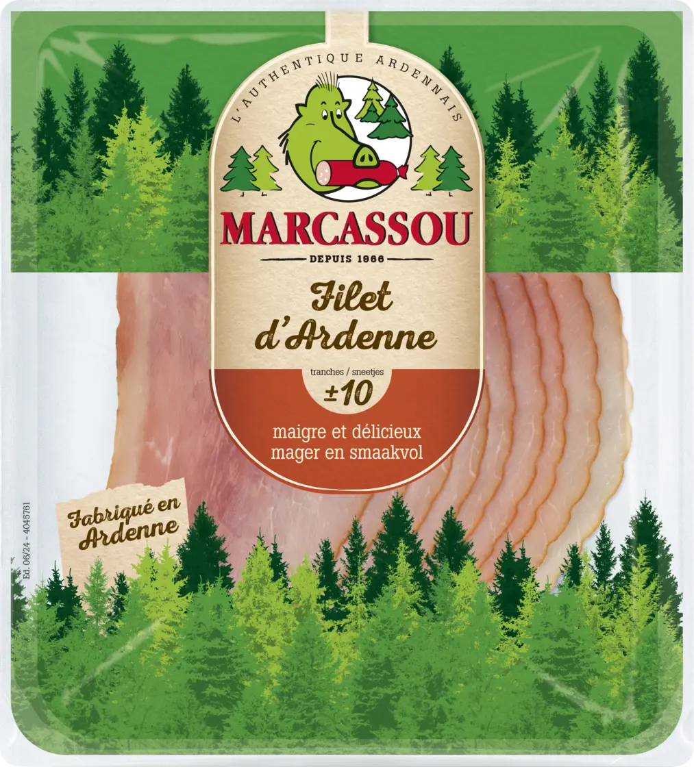 Marcassou Filet d'ardenne 10 tranches 100g