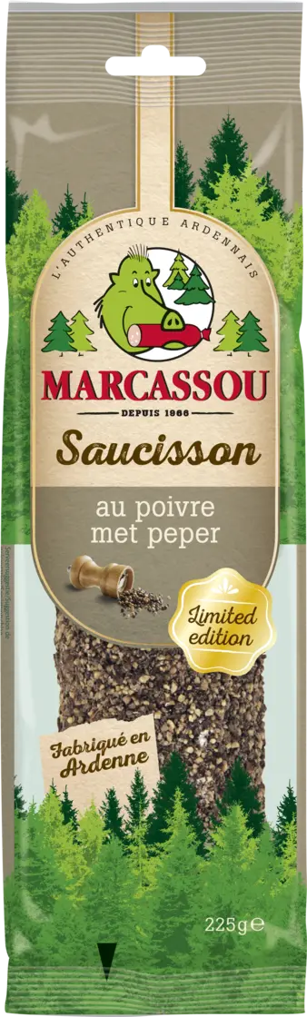 Saucison met peper