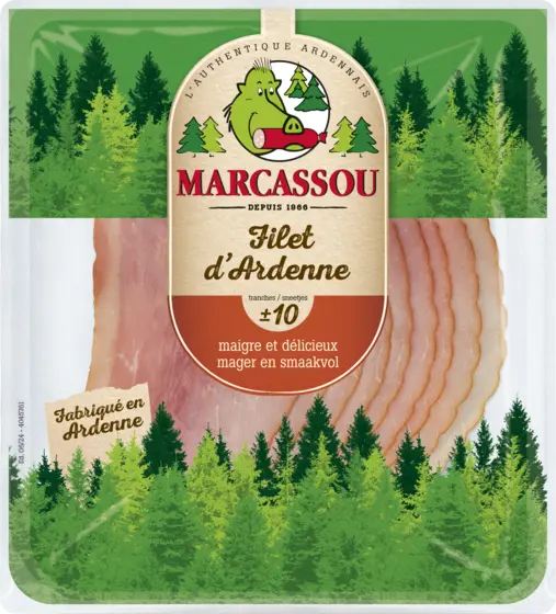 Marcassou Filet d'ardenne 10 tranches 100g